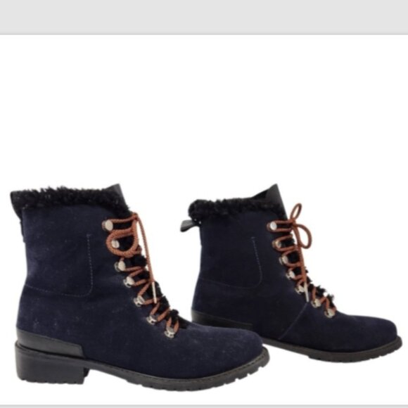 EMU Australia Billington Suede Leather WP Lace Up Wool Lined Hiking Boots - Picture 1 of 16